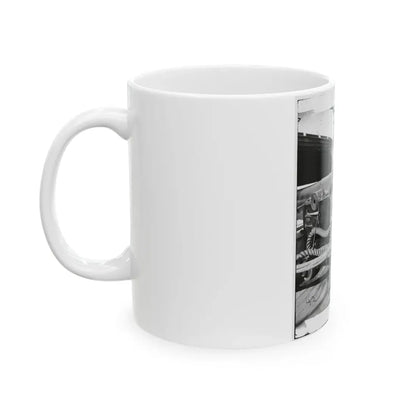 Powder Monkey By Gun Of U.S.S. New Hampshire Off Charleston, S.C. (U.S. Civil War) White Coffee Mug - Go Mug Yourself