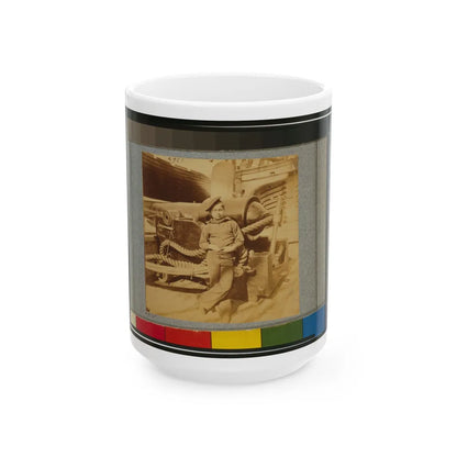 Powder Monkey On U.S.S. New Hampshire, Off Charleston, S.C. (U.S. Civil War) White Coffee Mug-15oz-Go Mug Yourself