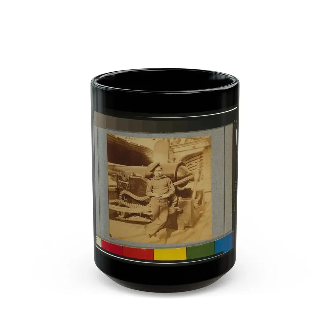 Powder Monkey  On U.S.S. New Hampshire, Off Charleston, S.C. (U.S. Civil War) Black Coffee Mug 15oz - Go Mug Yourself