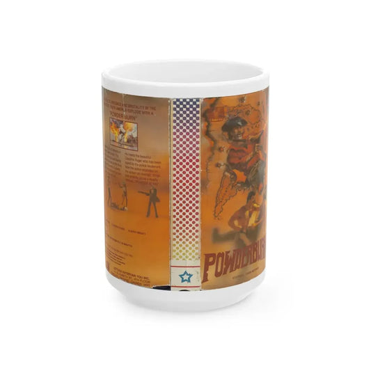 POWDERBURN VERSION 2 (VHS COVER) - White Coffee Mug 15oz - Go Mug Yourself