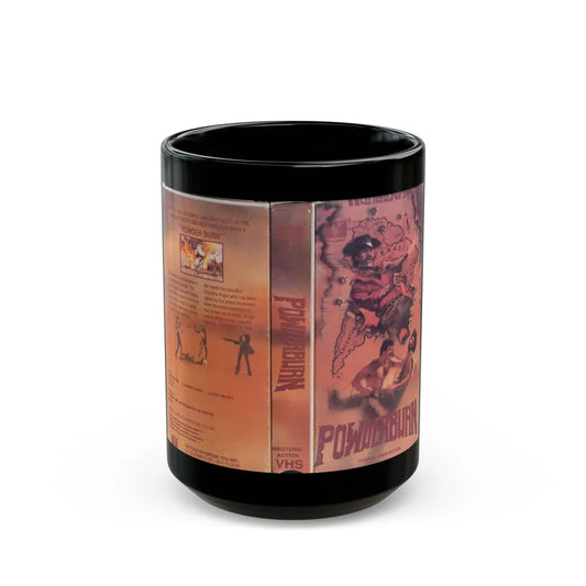 POWDERBURN (VHS COVER) - Black Coffee Mug-15oz-Go Mug Yourself