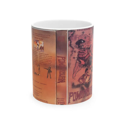 POWDERBURN (VHS COVER) - White Coffee Mug-11oz-Go Mug Yourself