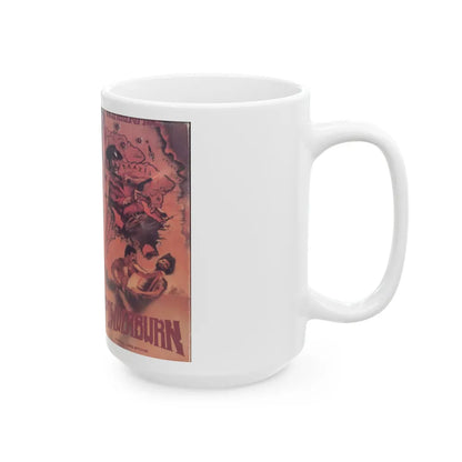 POWDERBURN (VHS COVER) - White Coffee Mug-Go Mug Yourself