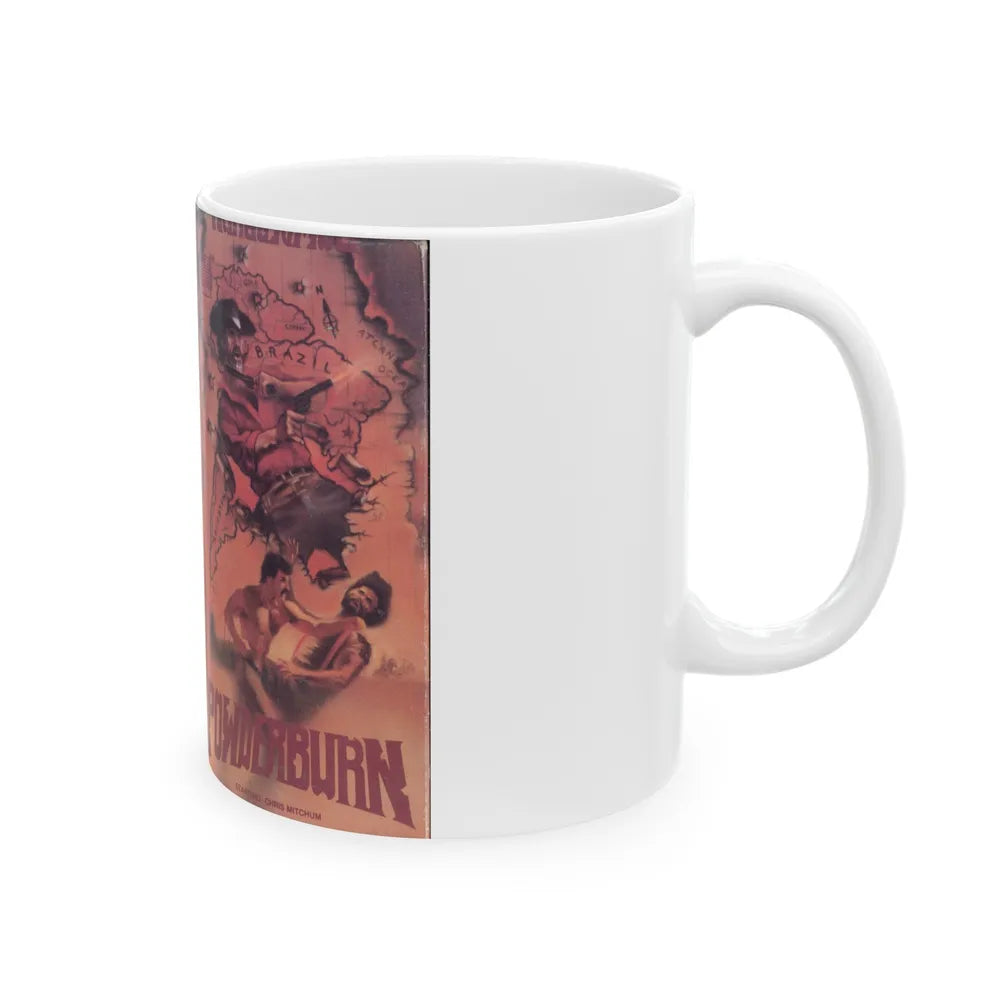 POWDERBURN (VHS COVER) - White Coffee Mug-Go Mug Yourself