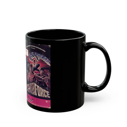 POWER FORCE (VHS COVER) - Black Coffee Mug-Go Mug Yourself