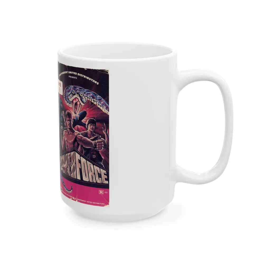 POWER FORCE (VHS COVER) - White Coffee Mug-Go Mug Yourself