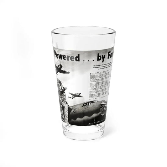 Powered ... by Ford, Liberty, June 26, 1943 (Magazine Illustration) Pint Glass 16oz 16oz - Go Mug Yourself