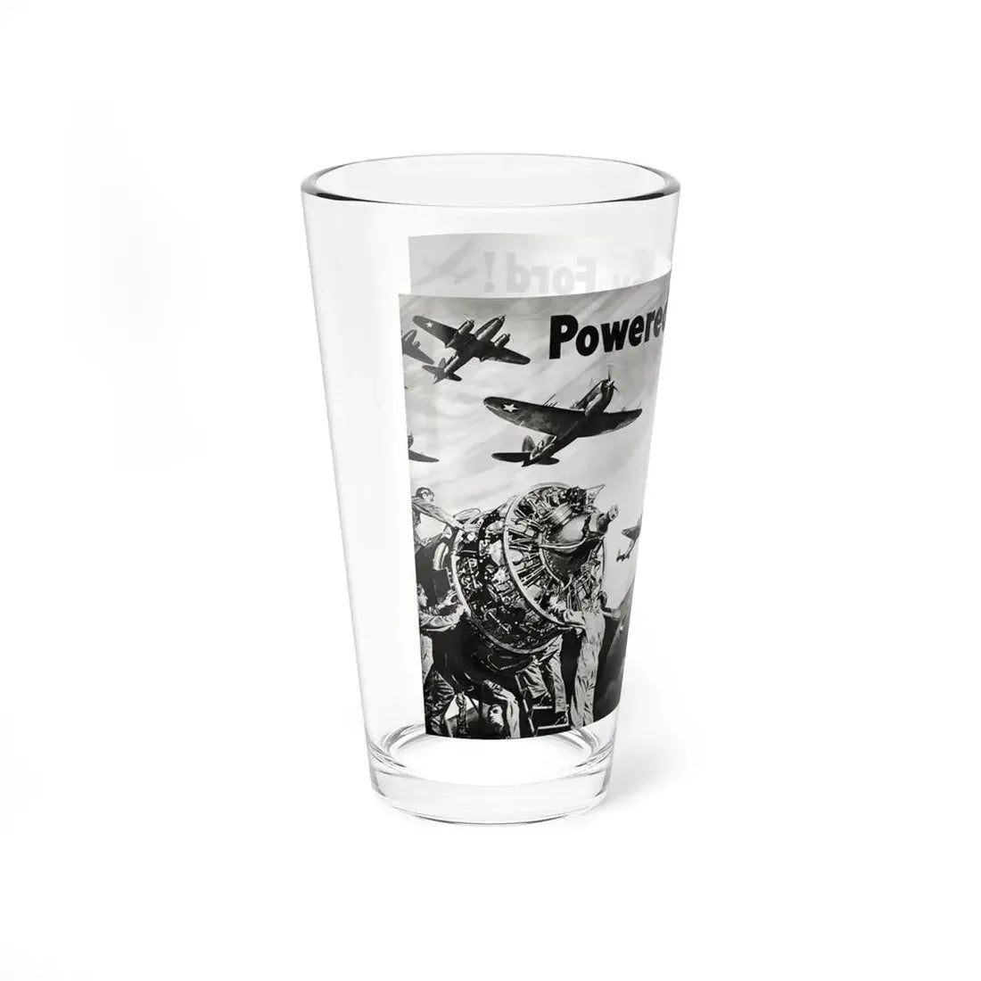 Powered ... by Ford, Liberty, June 26, 1943 (Magazine Illustration) Pint Glass 16oz - Go Mug Yourself