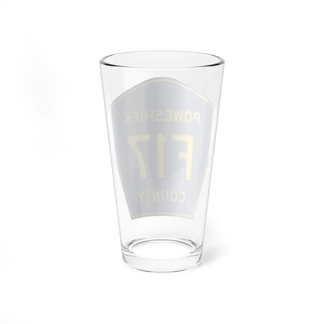 Poweshiek County Route F17 IA (Iowa) (Road Sign) Pint Glass 16oz - Go Mug Yourself