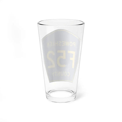 Poweshiek County Route F52 IA (Iowa) (Road Sign) Pint Glass 16oz - Go Mug Yourself