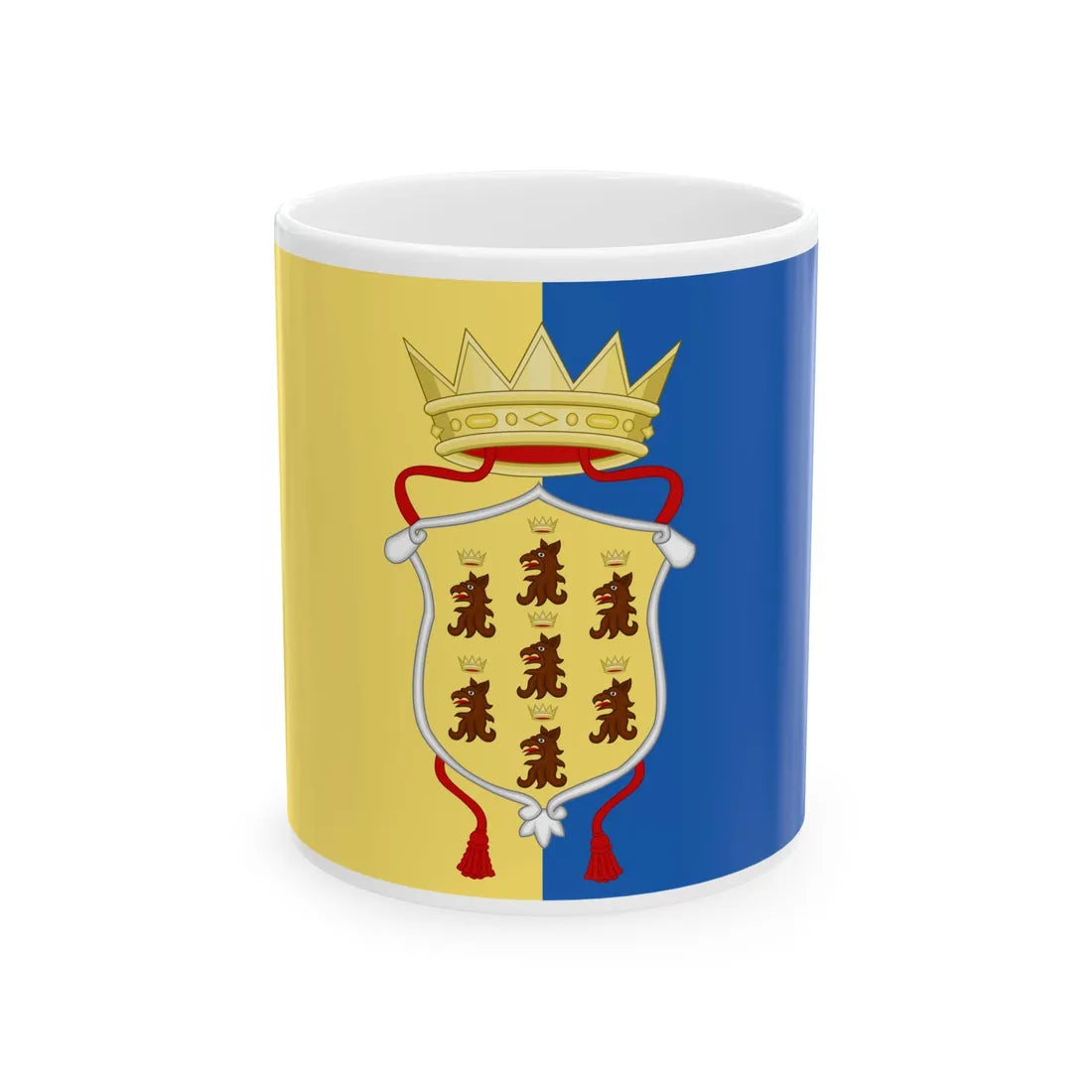 Pozzuoli-Bandiera (Italy) White Coffee Mug 11oz - Go Mug Yourself