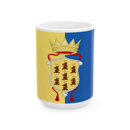 Pozzuoli-Bandiera (Italy) White Coffee Mug 15oz - Go Mug Yourself