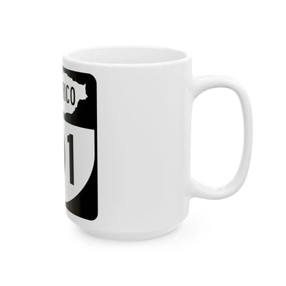 PR old 101 (Puerto Rico) (Road Sign) White Coffee Mug - Go Mug Yourself