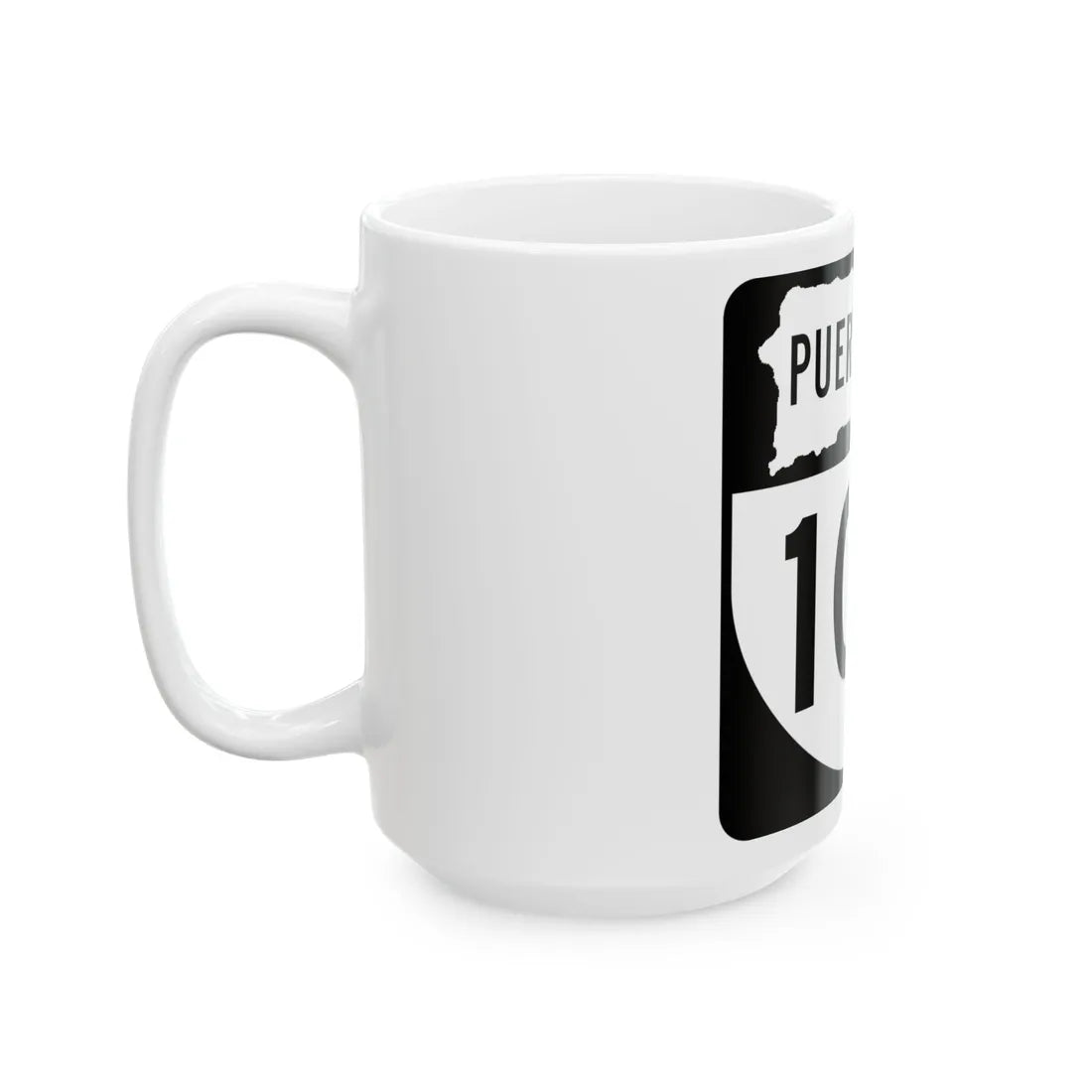 PR old 102 (Puerto Rico) (Road Sign) White Coffee Mug - Go Mug Yourself