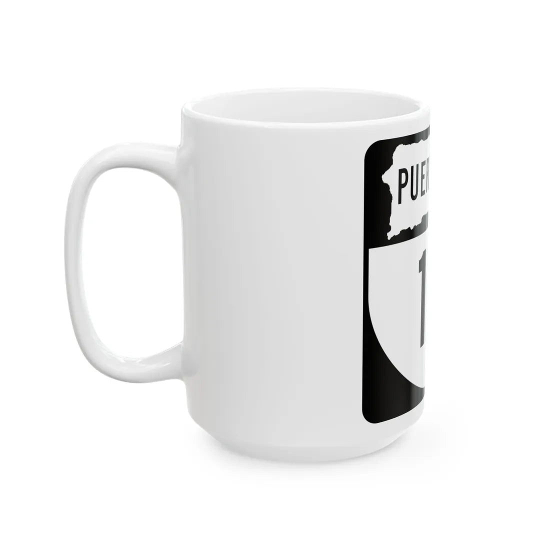 PR old 111 (Puerto Rico) (Road Sign) White Coffee Mug - Go Mug Yourself