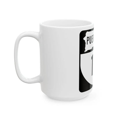 PR old 111 (Puerto Rico) (Road Sign) White Coffee Mug - Go Mug Yourself