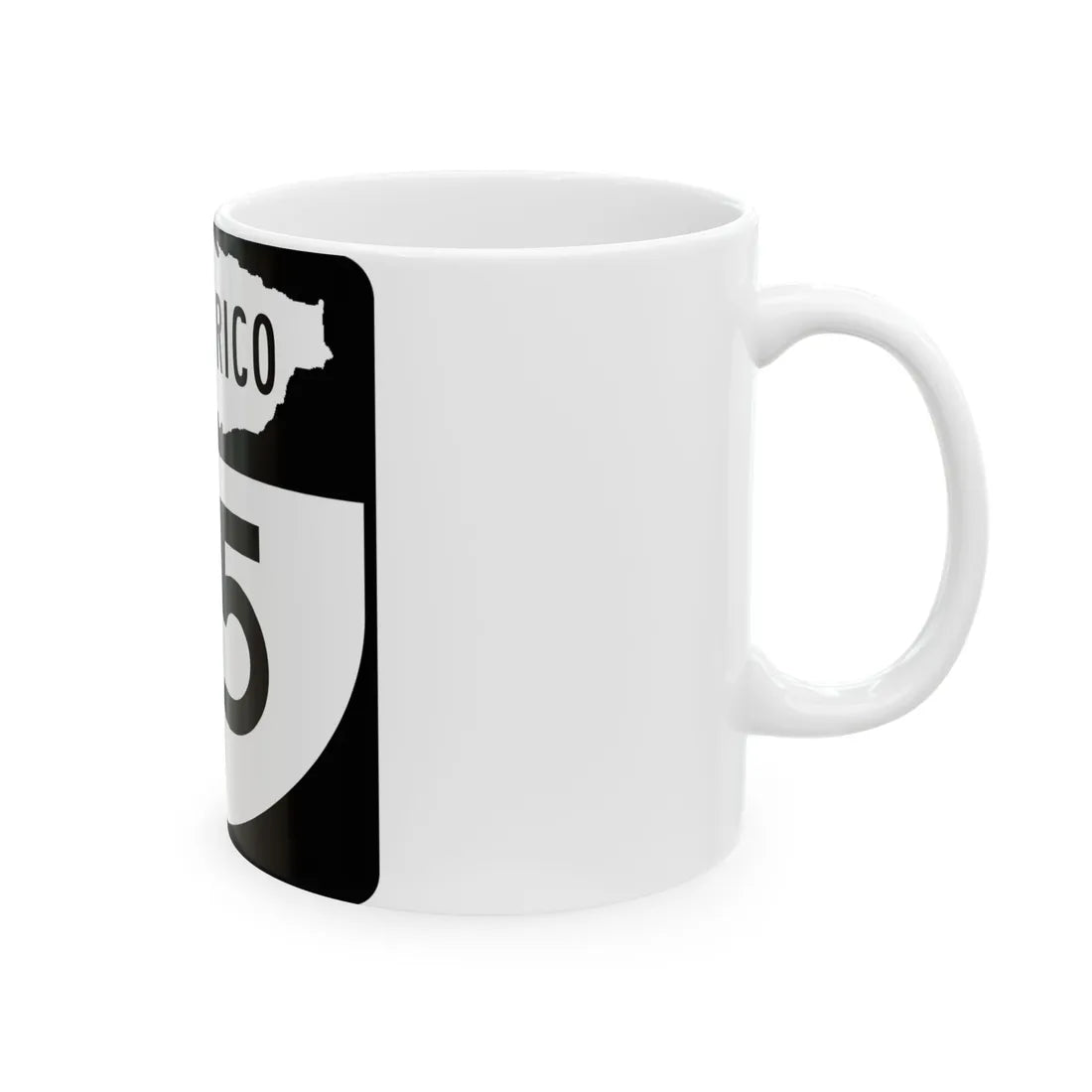 PR old 115 (Puerto Rico) (Road Sign) White Coffee Mug - Go Mug Yourself
