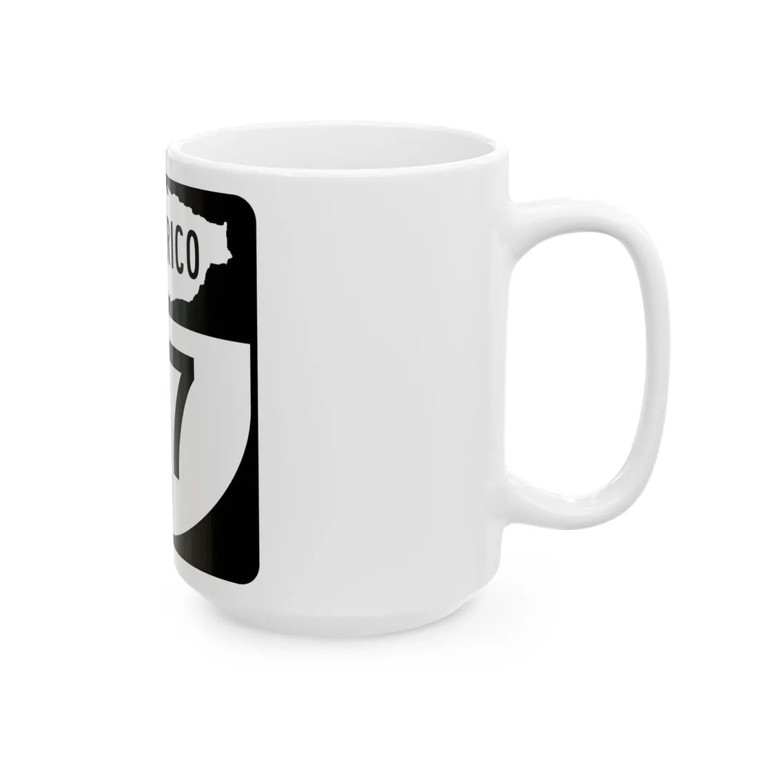 PR old 117 (Puerto Rico) (Road Sign) White Coffee Mug - Go Mug Yourself