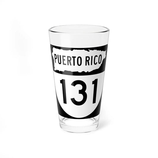 PR old 131 (Puerto Rico) (Road Sign) Pint Glass 16oz 16oz - Go Mug Yourself