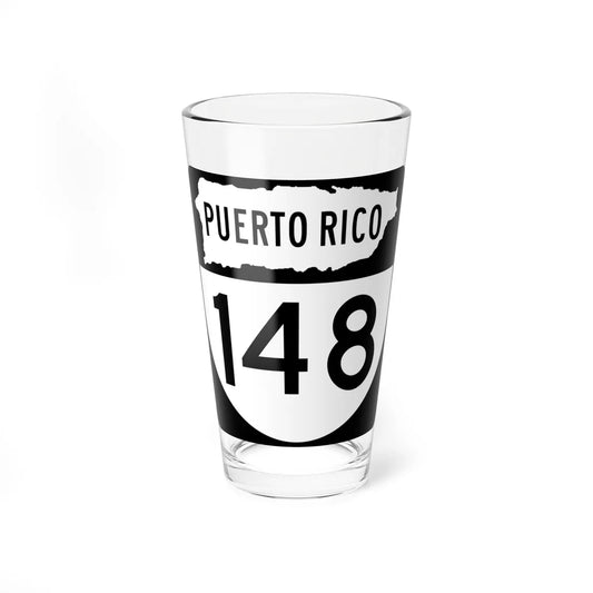 PR old 148 (Puerto Rico) (Road Sign) Pint Glass 16oz 16oz - Go Mug Yourself