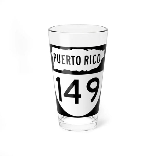 PR old 149 (Puerto Rico) (Road Sign) Pint Glass 16oz 16oz - Go Mug Yourself