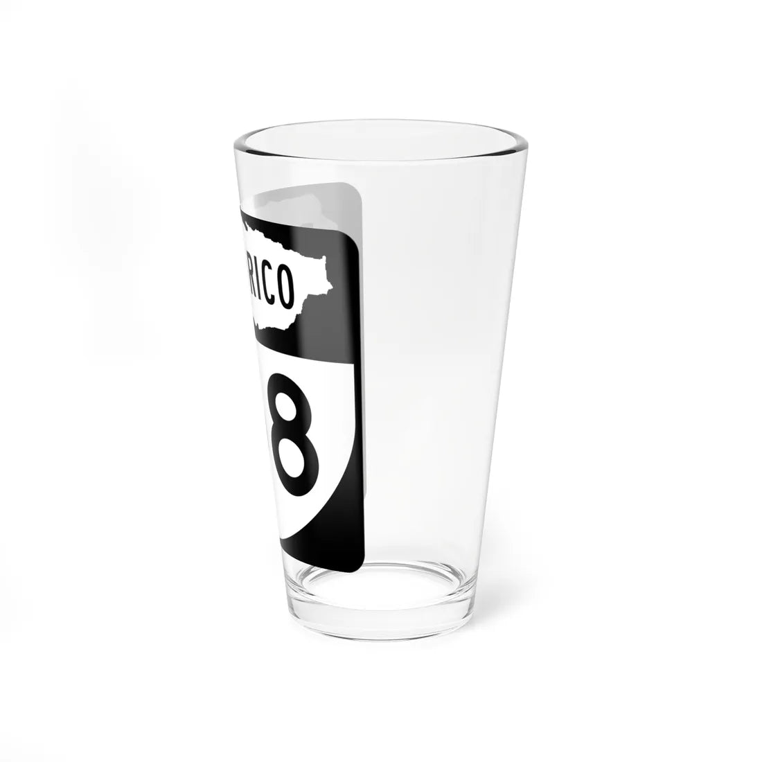 PR old 158 (Puerto Rico) (Road Sign) Pint Glass 16oz - Go Mug Yourself