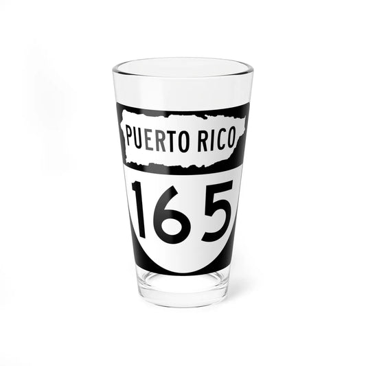 PR old 165 (Puerto Rico) (Road Sign) Pint Glass 16oz 16oz - Go Mug Yourself
