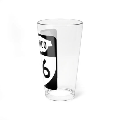 PR old 166 (Puerto Rico) (Road Sign) Pint Glass 16oz - Go Mug Yourself