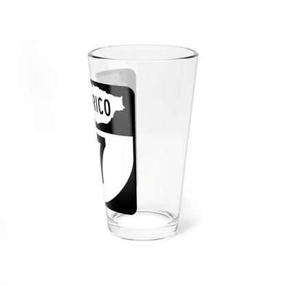 PR old 17 (Puerto Rico) (Road Sign) Pint Glass 16oz - Go Mug Yourself
