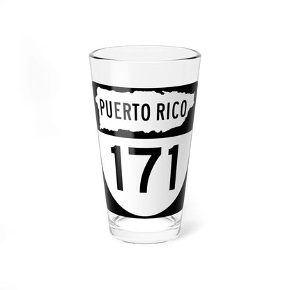 PR old 171 (Puerto Rico) (Road Sign) Pint Glass 16oz 16oz - Go Mug Yourself