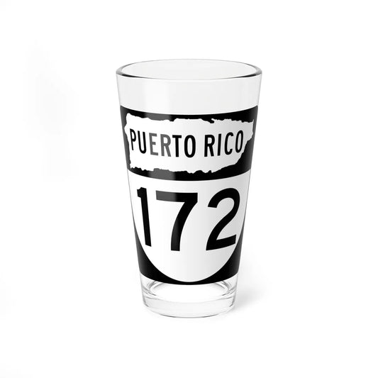 PR old 172 (Puerto Rico) (Road Sign) Pint Glass 16oz 16oz - Go Mug Yourself