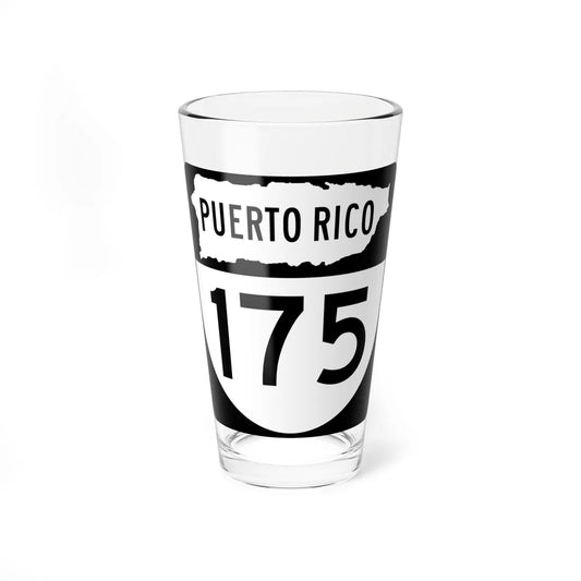 PR old 175 (Puerto Rico) (Road Sign) Pint Glass 16oz 16oz - Go Mug Yourself