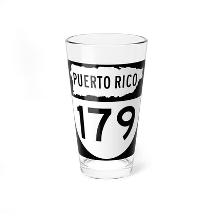 PR old 179 (Puerto Rico) (Road Sign) Pint Glass 16oz - Go Mug Yourself