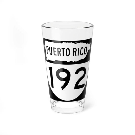 PR old 192 (Puerto Rico) (Road Sign) Pint Glass 16oz 16oz - Go Mug Yourself