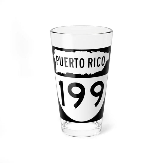 PR old 199 (Puerto Rico) (Road Sign) Pint Glass 16oz 16oz - Go Mug Yourself