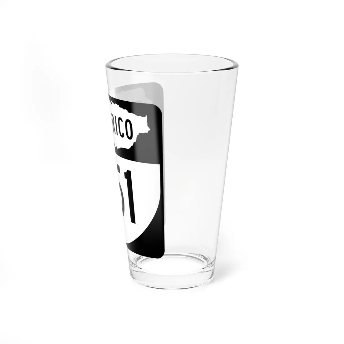 PR old 251 (Puerto Rico) (Road Sign) Pint Glass 16oz - Go Mug Yourself