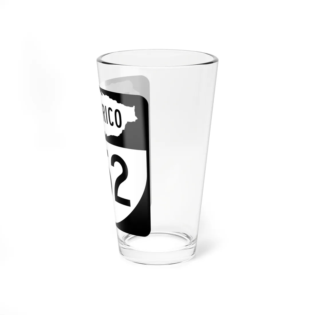 PR old 252 (Puerto Rico) (Road Sign) Pint Glass 16oz - Go Mug Yourself