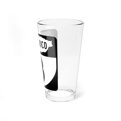 PR old 3 (Puerto Rico) (Road Sign) Pint Glass 16oz - Go Mug Yourself