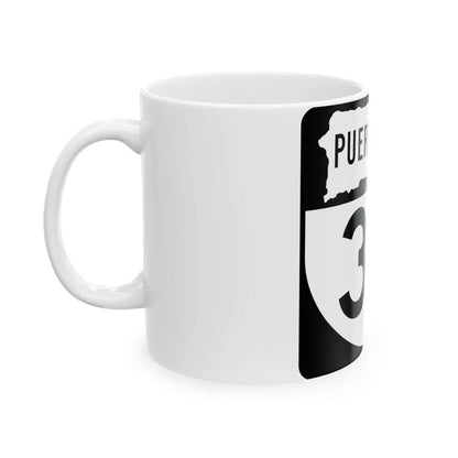PR old 30 (Puerto Rico) (Road Sign) White Coffee Mug - Go Mug Yourself