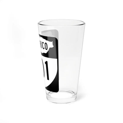 PR old 301 (Puerto Rico) (Road Sign) Pint Glass 16oz - Go Mug Yourself