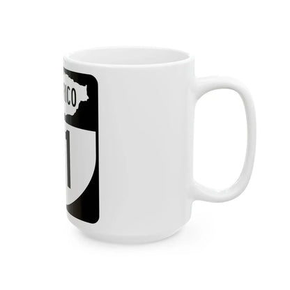 PR old 31 (Puerto Rico) (Road Sign) White Coffee Mug - Go Mug Yourself