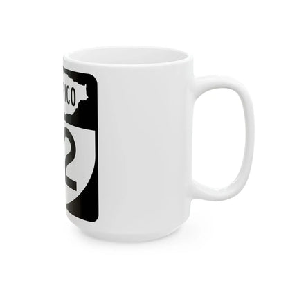 PR old 32 (Puerto Rico) (Road Sign) White Coffee Mug - Go Mug Yourself
