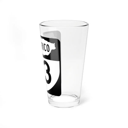 PR old 33 (Puerto Rico) (Road Sign) Pint Glass 16oz - Go Mug Yourself