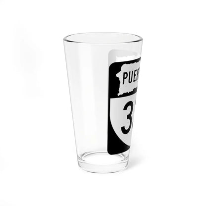 PR old 335 (Puerto Rico) (Road Sign) Pint Glass 16oz - Go Mug Yourself