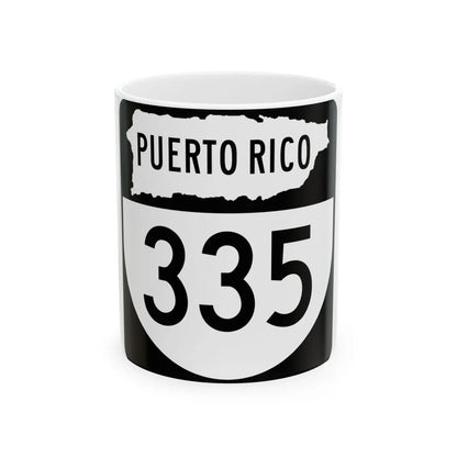 PR old 335 (Puerto Rico) (Road Sign) White Coffee Mug 11oz - Go Mug Yourself
