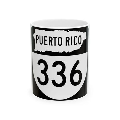 PR old 336 (Puerto Rico) (Road Sign) White Coffee Mug 11oz - Go Mug Yourself