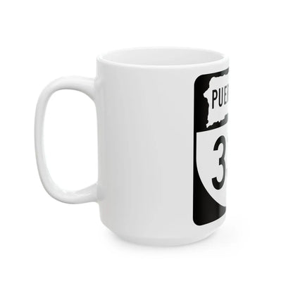 PR old 336 (Puerto Rico) (Road Sign) White Coffee Mug - Go Mug Yourself