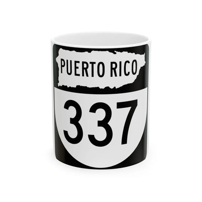 PR old 337 (Puerto Rico) (Road Sign) White Coffee Mug 11oz - Go Mug Yourself