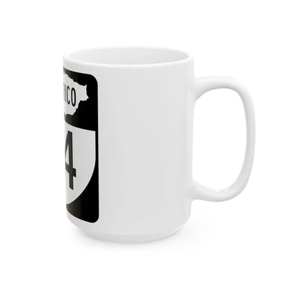 PR old 34 (Puerto Rico) (Road Sign) White Coffee Mug - Go Mug Yourself