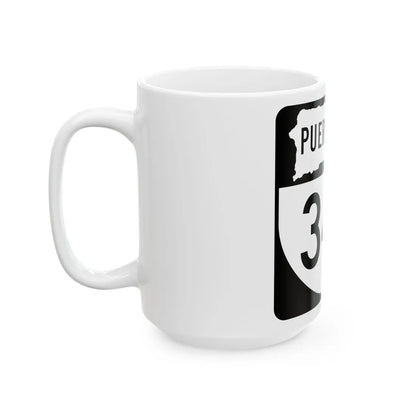 PR old 342 (Puerto Rico) (Road Sign) White Coffee Mug - Go Mug Yourself